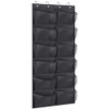KIMBORA Boots Hanging Shoe Organizer for Closet 12 Extra Large Mesh Pockets Over The Door Shoe Rack for Men Shoes Size 16, Black