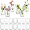 Small Glass Flower Vases, Set of 20 Clear Bud Vases