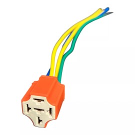 relay 5 Pin Cable Relay Socket Harness Connector DC 12V for Car