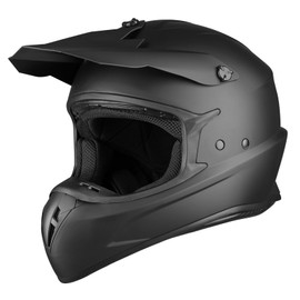 Favoto Dirt Bike Helmet Black - Motocross ATV UTV Helmets for Unisex Adult Youth DOT Approved Off-Road Motorcycle Helmets Size M 57-58cm (Without Visor)