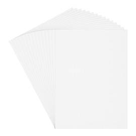 QUARKZMAN 40 Sheets White Card 9 x 11 Inches 200 g/m² Thick Card Paper for Crafts, Invitations, Card Making, Scrapbooking, Drawing