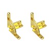 2Pcs Support Spring Hinges, Zinc Alloy Concealable Quadrant Hinge 90