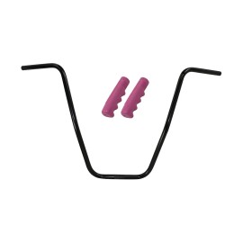 OG Lowrider Handlebar Dyno 20" Black & Grips Pink Lowrider Solid