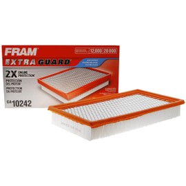 Fram FRAM Extra Guard CA10242 Replacement Engine Air Filter for Select Ford, Lincoln, Mazda, and Mercury Models, Provides Up to 12 Months or 12,000 Miles Filter Protection