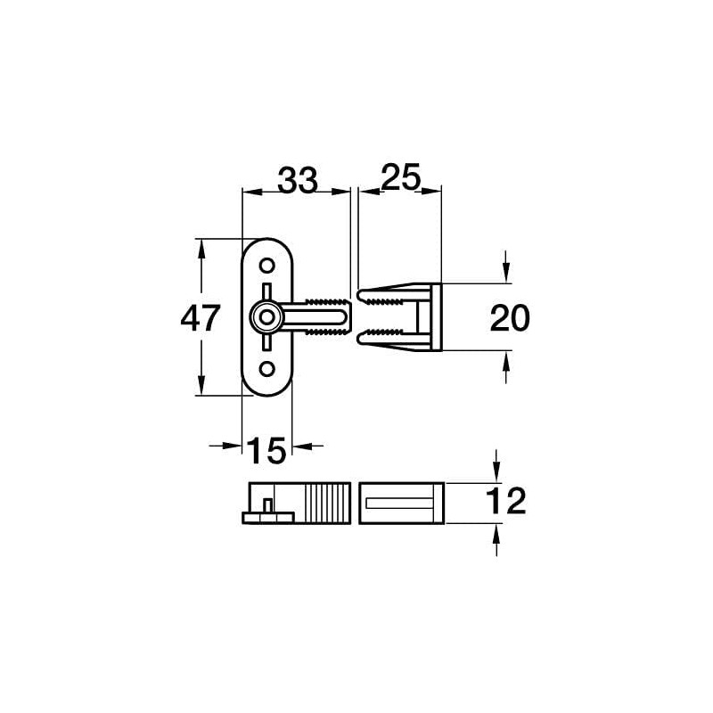 Dummy Kitchen Draw Front Fixing x1