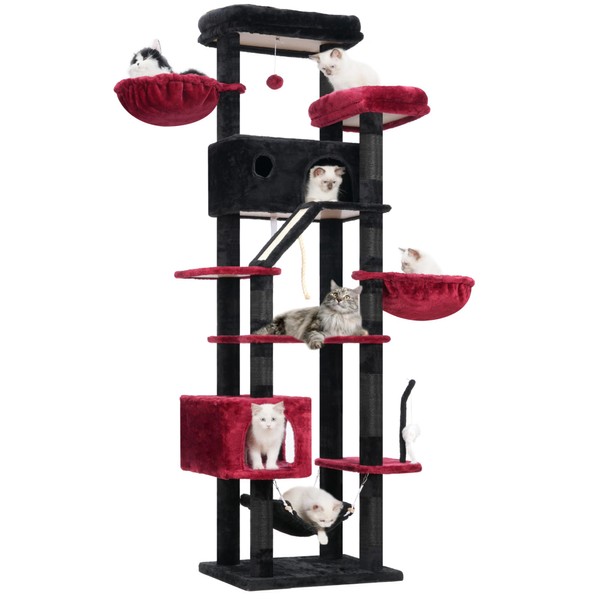 Gitelsnour Gothic Cat Tree for Large Cats, 78.7"(200cm) Tall Cat