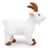 BABY FRANKIEZHOU Goat Plush Toy，White Goat Stuffed Animal ，12'' Realistic