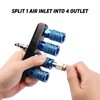 AIRTOON 4-Way Straight Air Manifold Splitter, Line Type Air Compressor