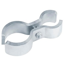 2 Sets Chain Link Heavy Fence Panel Clamps, Saddle Clamp for OD 3-1/2" Post x 2-1/2" (2-3/8" Actual OD) Rail, Horse Stall, 5/16" Thick