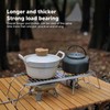Folding Campfire Grill, Fire Pit Cooking Grate Made of 304