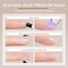 GLUI Nail Glue, 15g Solid Nail Glue Kit, Solid Nail
