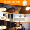Neporal Amber Light Bulbs 4PK, 9W 60 Watt Equivalent, Blue