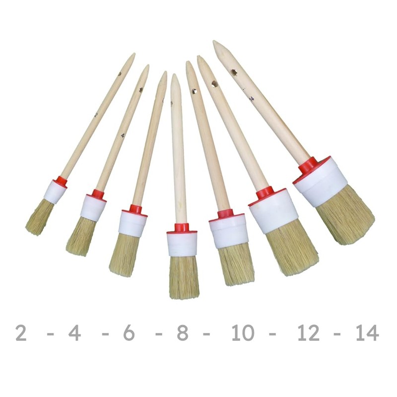 ROTIX -93021 Pack of 12 Ring Brushes Diameter 20 mm