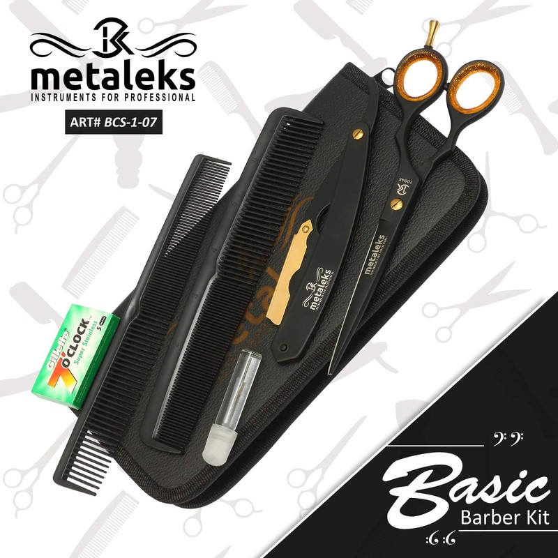 Metaleks Hair Cutting Scissors - Personal Barber Hair Scissors Set