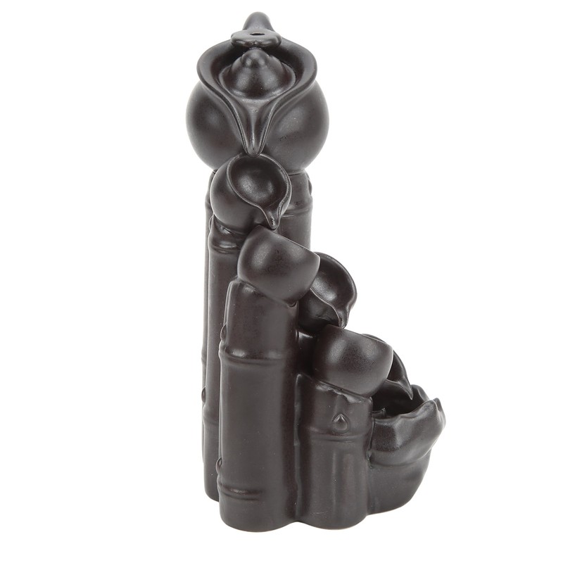 Waterfall Incense Burner Teapot Design Serene Ambience Relieve Anxiety Aid