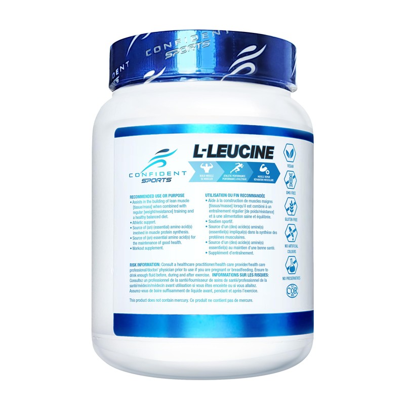 CONFIDENT SPORTS – 100% Ultra-Pure Premium - L-LEUCINE – 450