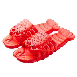 JOYEAR Lobster Flip Flops,Lobster Slipper,Lobster Slide,Lobster Pool Beach Shower Shoes Deep Red
