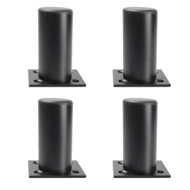 esahpss Aluminum Alloy Table Legs, Adjustable Table Legs, Thickened Coffee Table Legs, Sofa Hardware Legs, 4 Pieces per Sale, Adjustable Cabinet Legs, Frosted Black 8cm