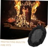 Gatuida Round Heavy Duty Fire Pit Cover Fireproof Oxford Cloth