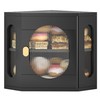 TQQDCI Corner Bread Box for Kitchen Countertop, Large Wooden Bread