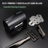 THE GROOMING SOCIETY Razor Blade Storage Bank & Disposal Case,