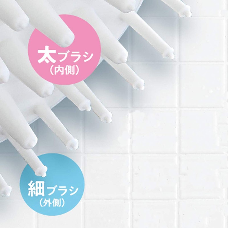 Towa Sangyo Lyracare 32311 32311 Shampoo Massage Brush, White