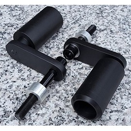 i5 Black No-Cut Frame Sliders compatible with Honda CBR1000RR CBR1000 CBR 1000 RR 1000RR 2004-2005