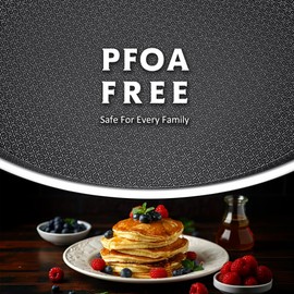 SNOWCLAD Crepe Pan,10 in Nonstick Crepe Pan, Stainless Steel Flat Skillet,Non Stick Dosa Tawa Comales Para Tortillas Pancake Pan,Dishwasher and Oven Safe Cookware,Induction Compatible, PFOA Free