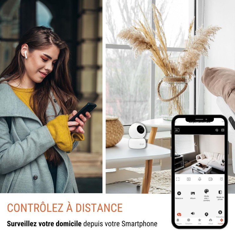 Konyks Camini 2 Indoor Surveillance Camera WiFi Motion Detection and