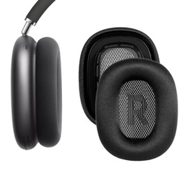 Replacement Ear-Cushions Earpads for AirPods-Max Headphones - Ear Pad Covers Earmuffs Accessories with Memory Foam and Magnet, Mesh Fabric, Enhanced Noise Isolation, 2 Pack, Black, by AICORE