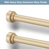 2 Pack Heavy Duty 1 Inch Diameter Single Curtain Rods