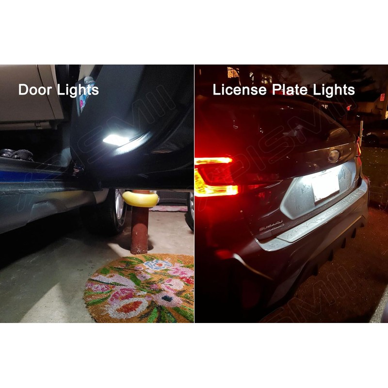 Xpismii 9 Piece 6000K White Forester Interior LED Lights Kit