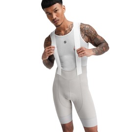 SIROKO - Cycling bib shorts made from recycled materials Mount Lemmon, gray, XXL