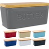 PriorityChef Extra Large Butter Dish with Lid for Countertop, Ceramic