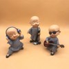 Kingzhuo Baby Buddha Statue Cute Buddha Monk Figurines Statue Mini