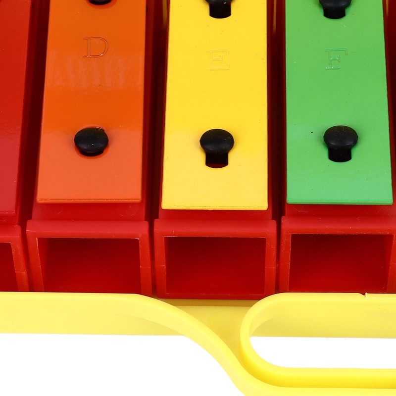 8 Notes Xylophone Colorful Educational Glockenspiel Xylophone Instrument with 2