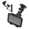 Ramtech Universal Car GPS Windshield Dual Clip Mount, Suction Cup