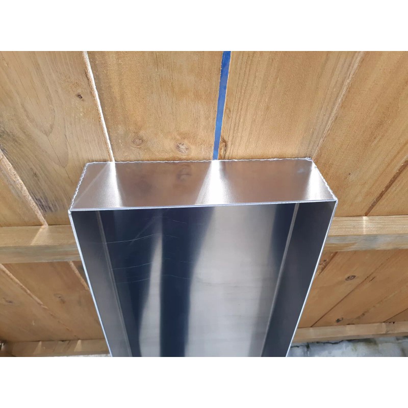 Aluminum 1/8" Sluice Blank Box Pan 12" x 10" x