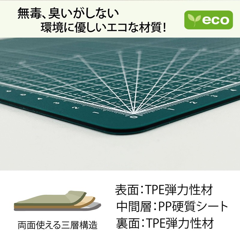 A4 Flip Cutting Mat, Notebook Type, TPE, A4 Folding Cutting