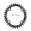 Bicycle Oval Aluminium Alloy Chainring for BCD 104mm Single Speed