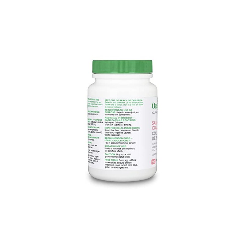 Organika Organika Marine Collagen Capsules - Salmon Collagen- Skin, Hair,