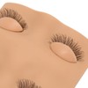 Lash Mannequin Head 2 Pairs Removable Replacement Eyes 3D Simulation