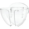 InterDesign Plastic Self-Draining Suction Cup Wall Mount Soap Holder, Clear,