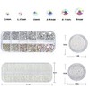 4 Boxs Nail Art Rhinestones Flatback Rhinestones Pearls Nail Charms