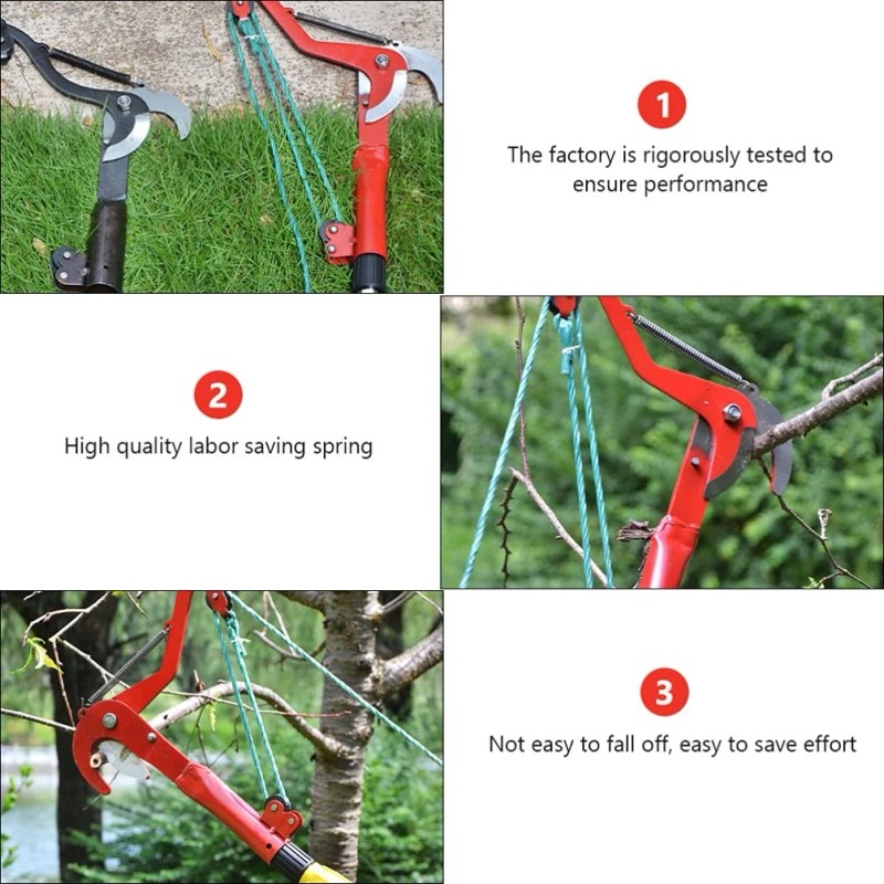 Angoily Tree Pruner Manual Pole And Tree Pruner Harvester Gardening