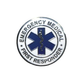 Emergency Medical First Responder Lapel Pin EMR EMT EMS Rescue - A 135