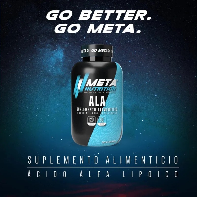 Ala Meta Nutrition Alpha Lipoico cido Alfa Lipico 120 Caps