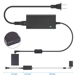 Tengdaxing ACK-E12 Power Adapter LP-E12 Wired Dummy Battery Kit for Canon EOS M, M2, M10, M50, M50 Mark II, M100, M200, Kiss M, M2 Cameras