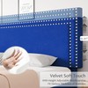 VECELO Bed Frame Full Size with Adjustable Upholstered Headboard, Wooden