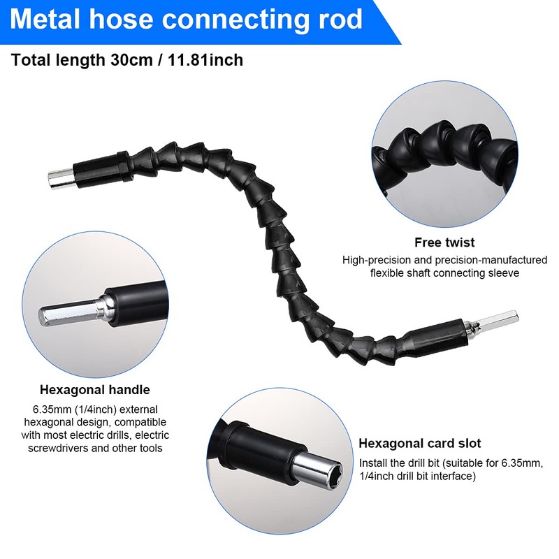 2 x 105° angle attachment for cordless screwdriver adapter, 3